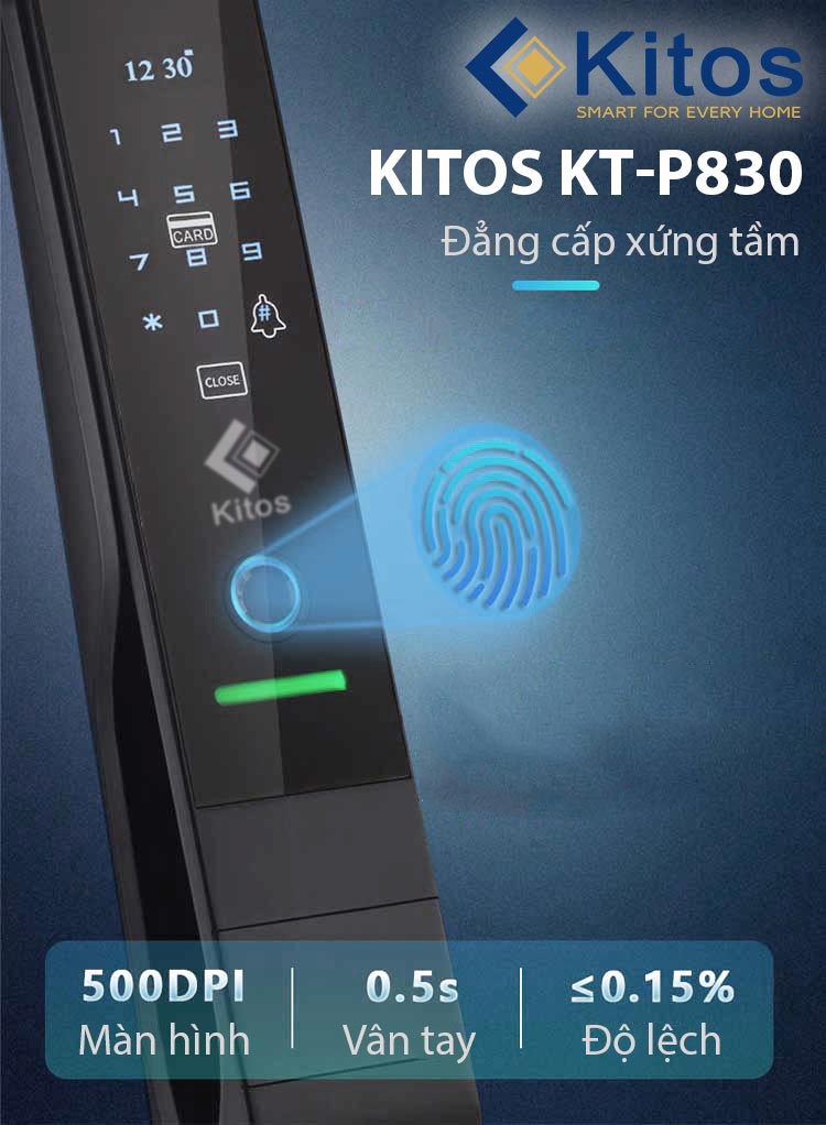 Review chi tiết khoá Kitos KT-P830